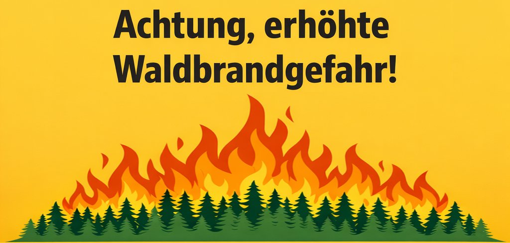 Erhöhte Waldbrandgefahr Erhöhte Waldbrandgefahr!